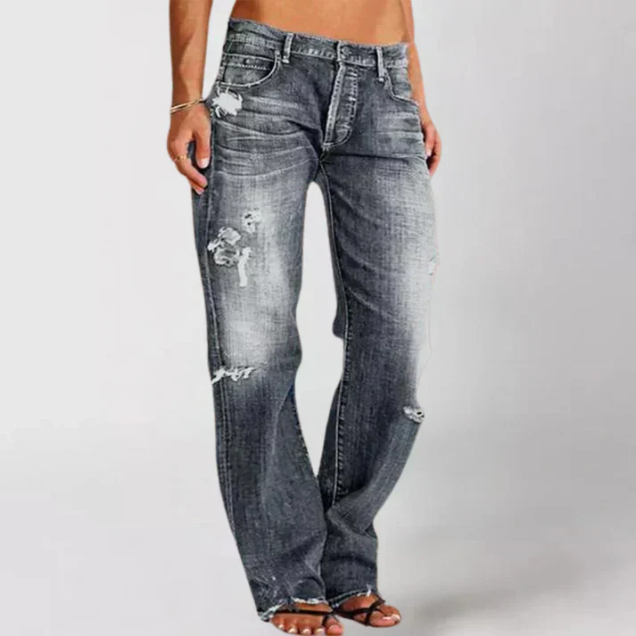 Adella | Sleek Low-Waist Jeans - Image 4