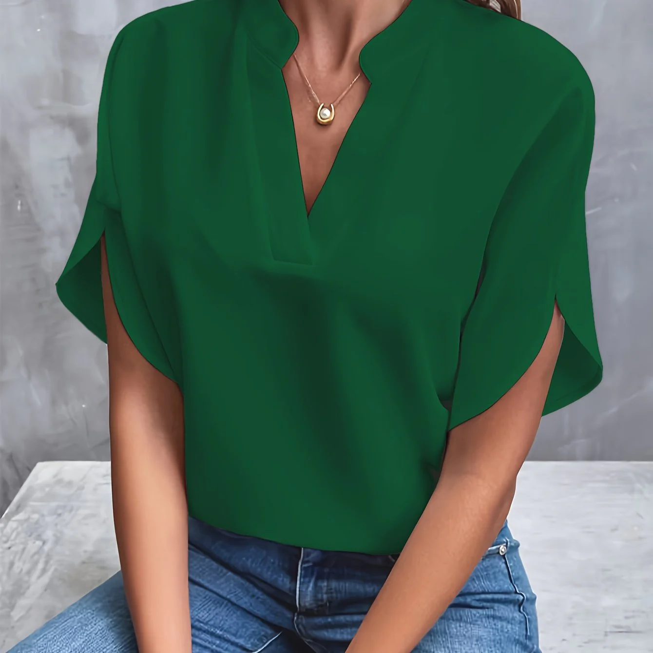 Amelie | Sophisticated V-Cut Top - Image 10