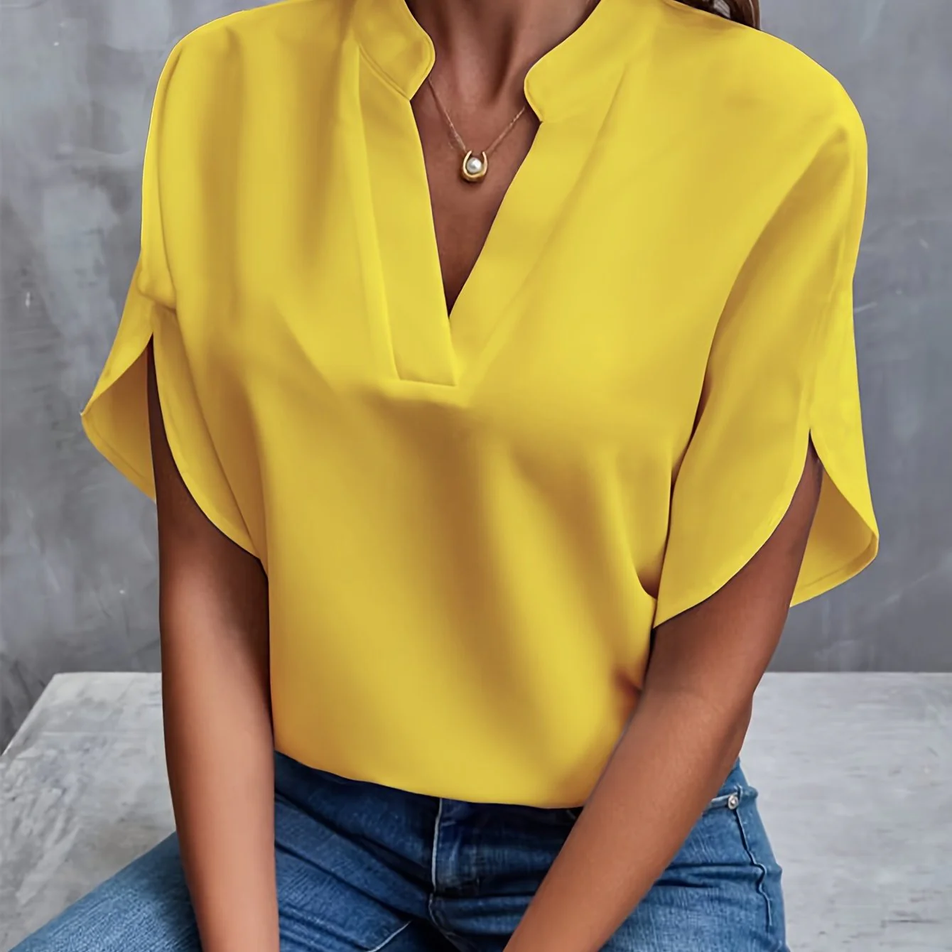 Amelie | Sophisticated V-Cut Top - Image 11