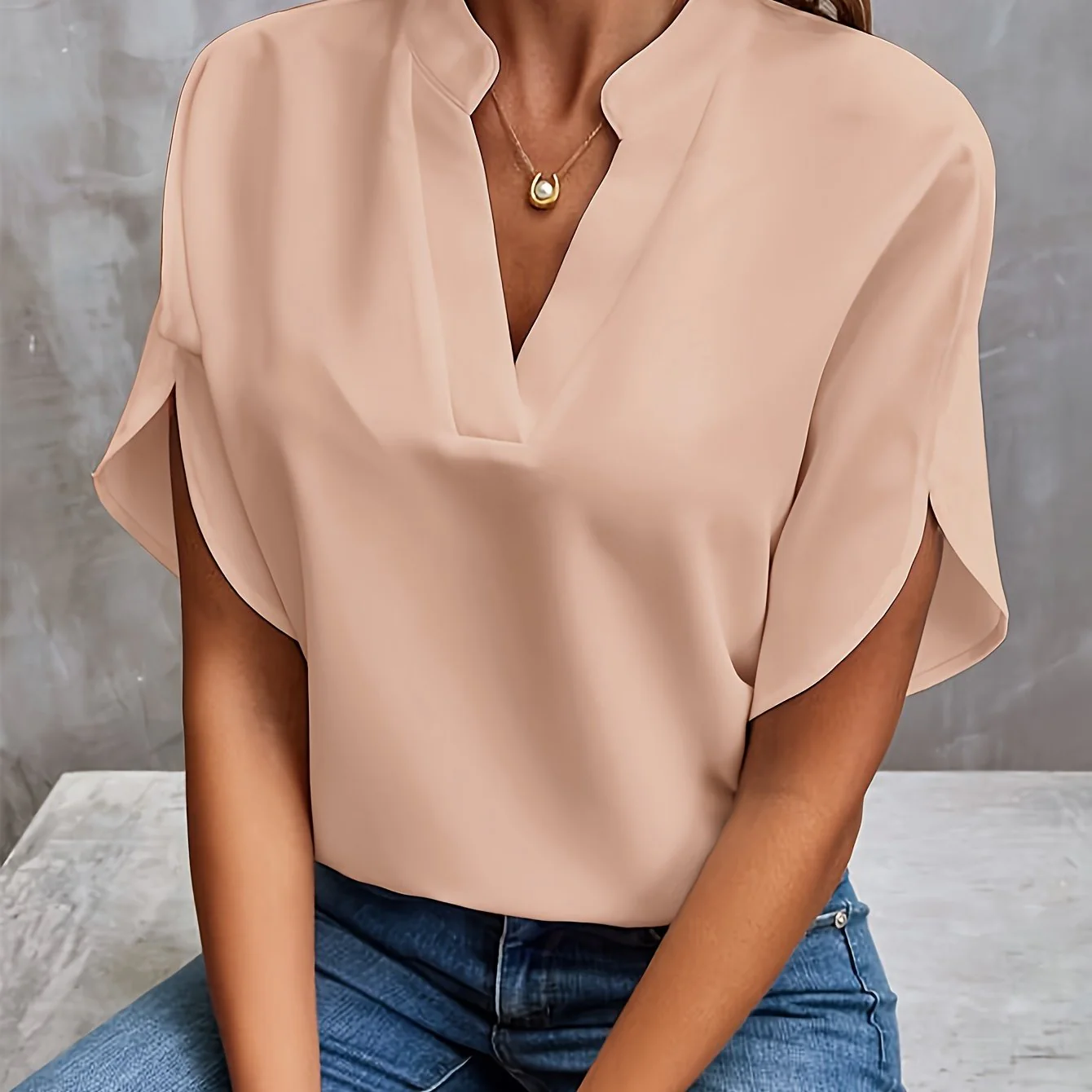 Amelie | Sophisticated V-Cut Top - Image 12
