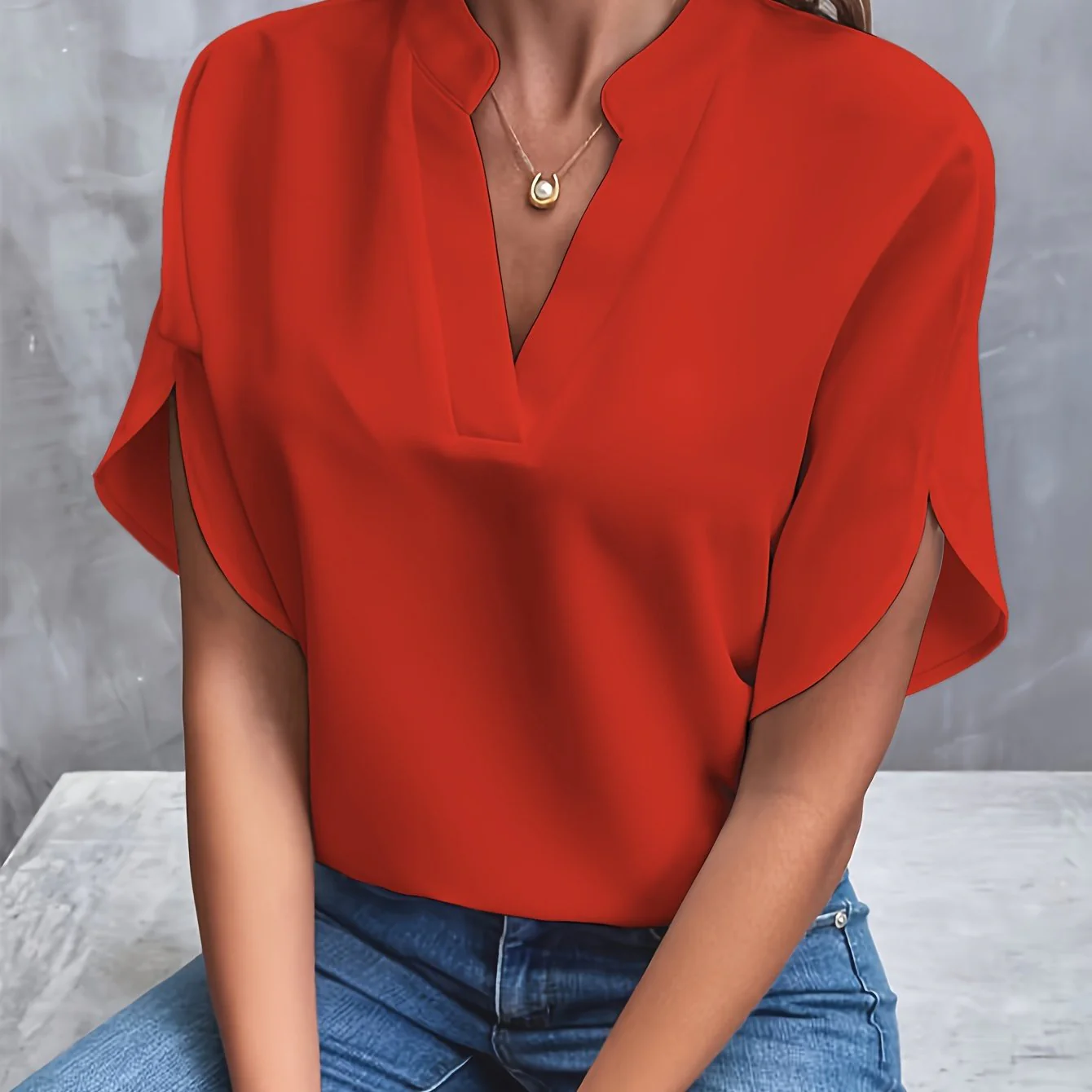 Amelie | Sophisticated V-Cut Top - Image 9