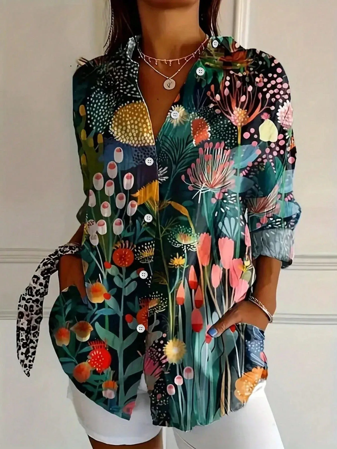 Astrid | Colorful Pattern Blouse - Image 3