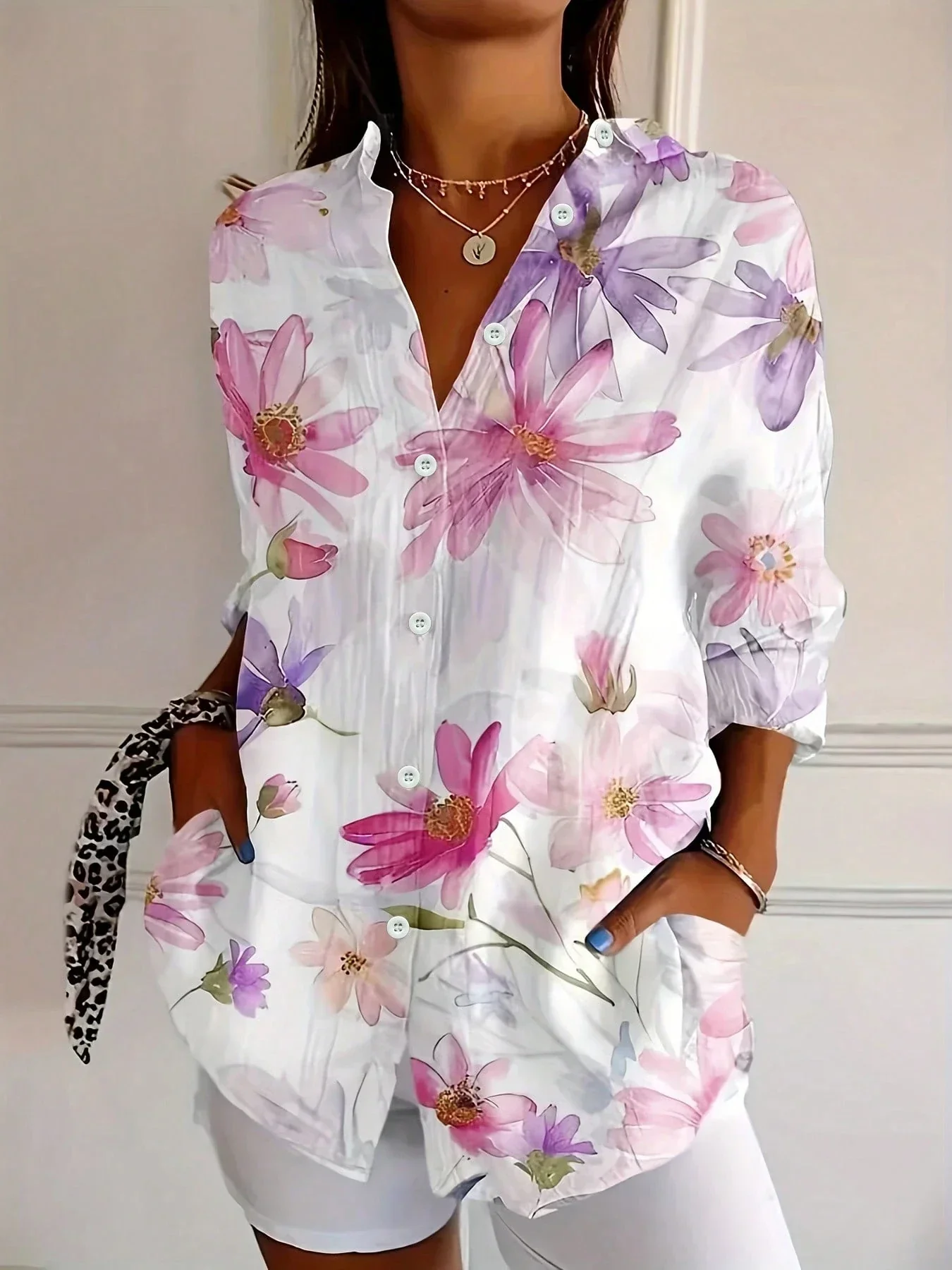 Astrid | Colorful Pattern Blouse - Image 4