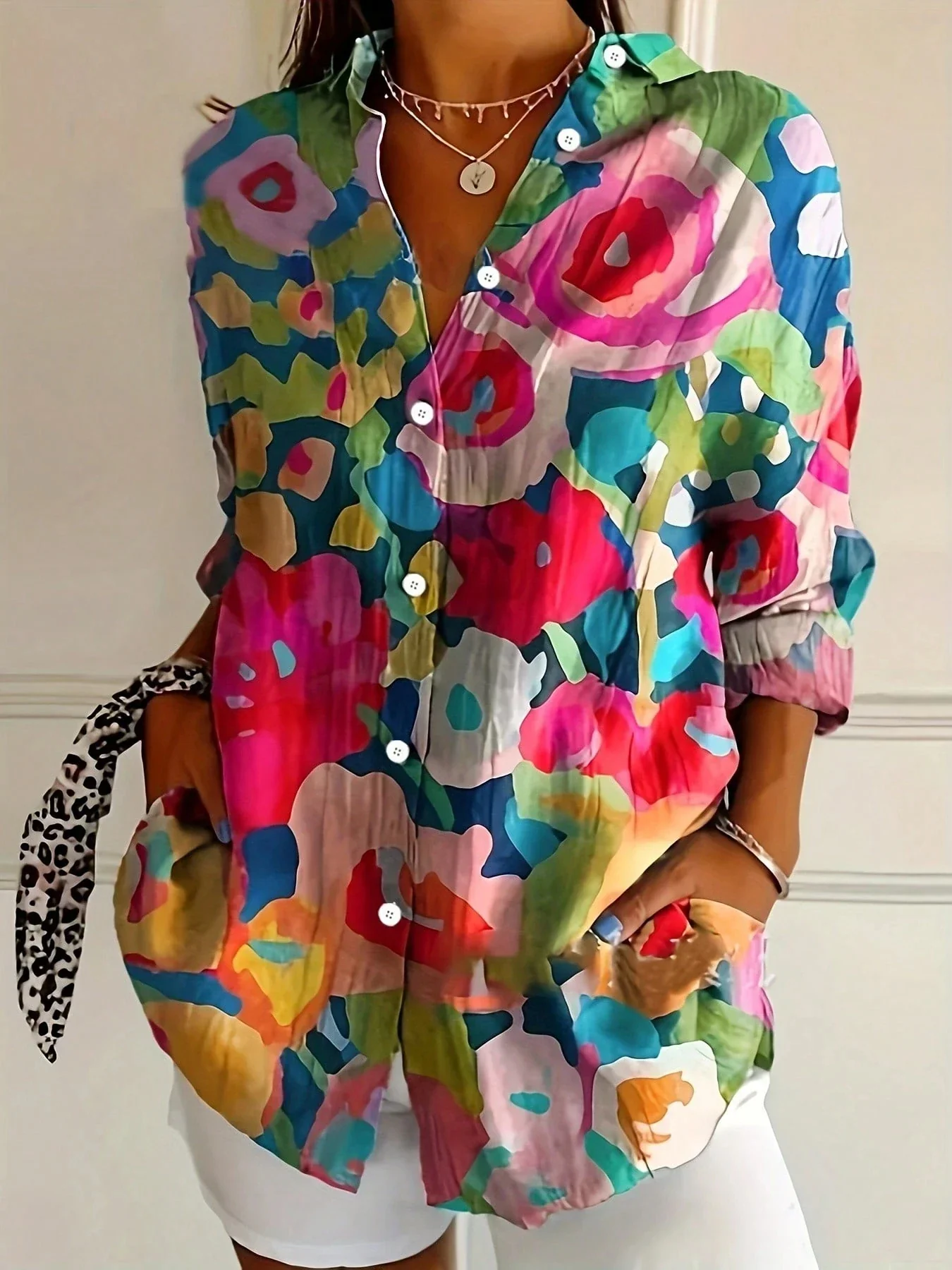 Astrid | Colorful Pattern Blouse - Image 5