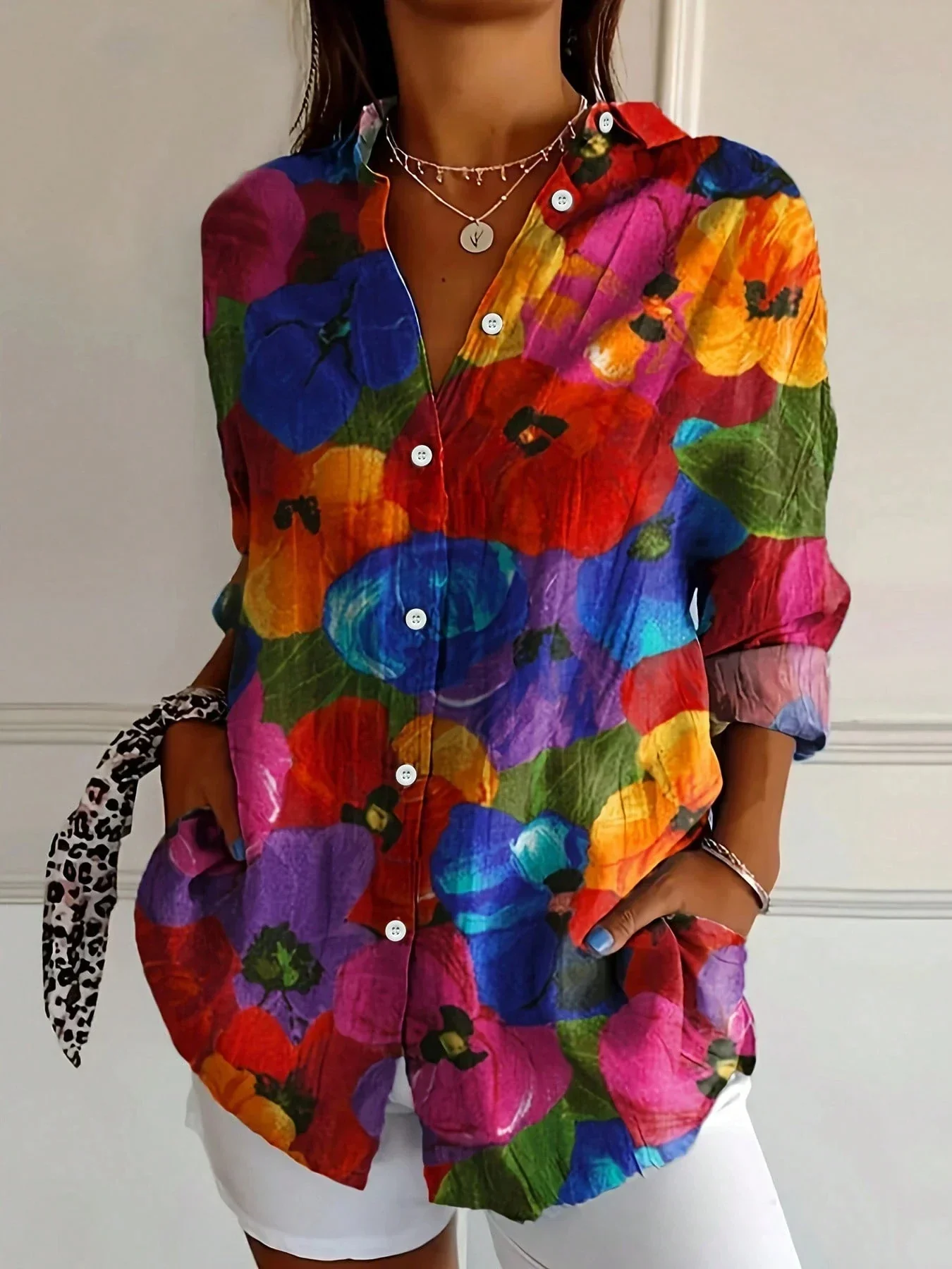 Astrid | Colorful Pattern Blouse - Image 6