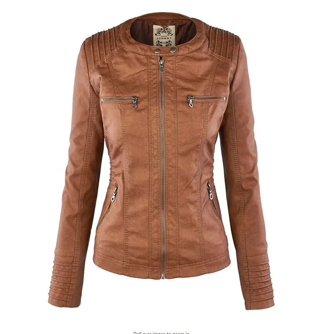 Chantal | Elegant Edge Zip-Up Jacket - Image 5