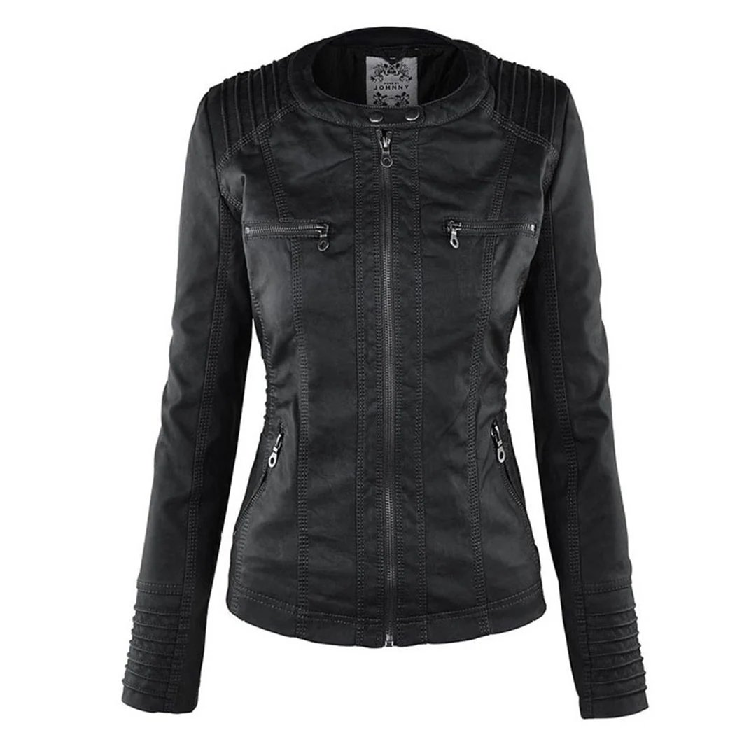 Chantal | Elegant Edge Zip-Up Jacket - Image 8