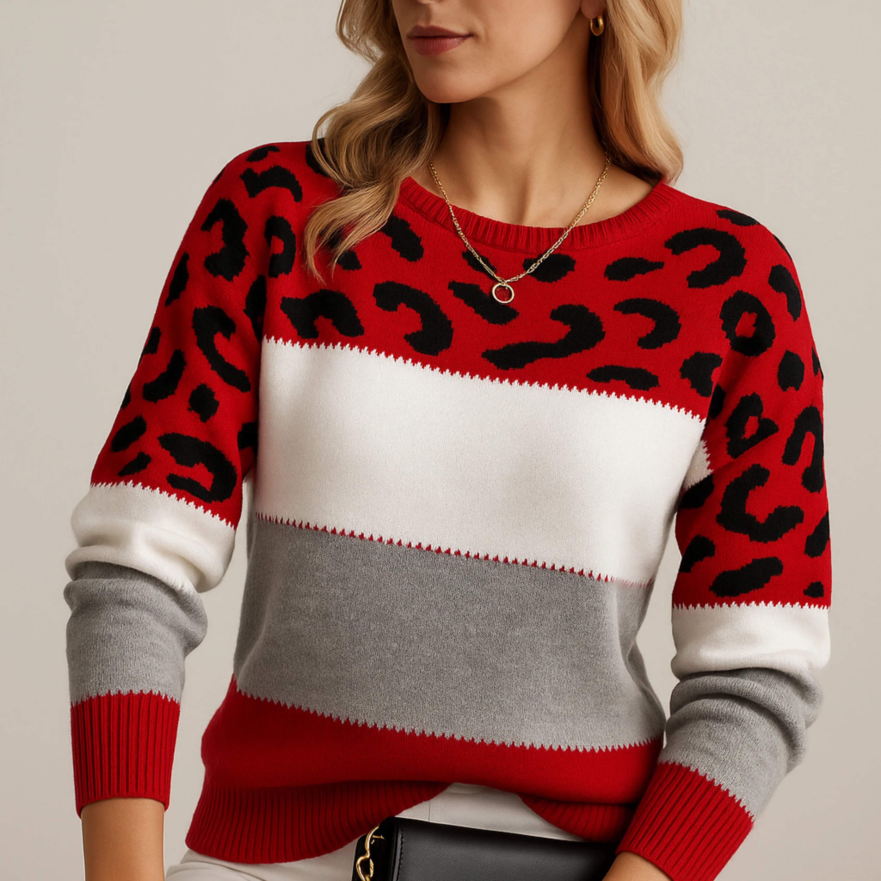 Chynna | Classic Comfort Leopard Sweater - Image 7