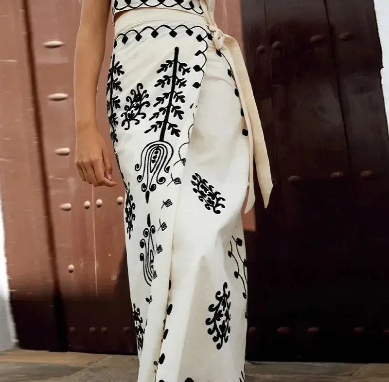 Cynthia | Stylish Printed Top and Skirt Set - Image 4