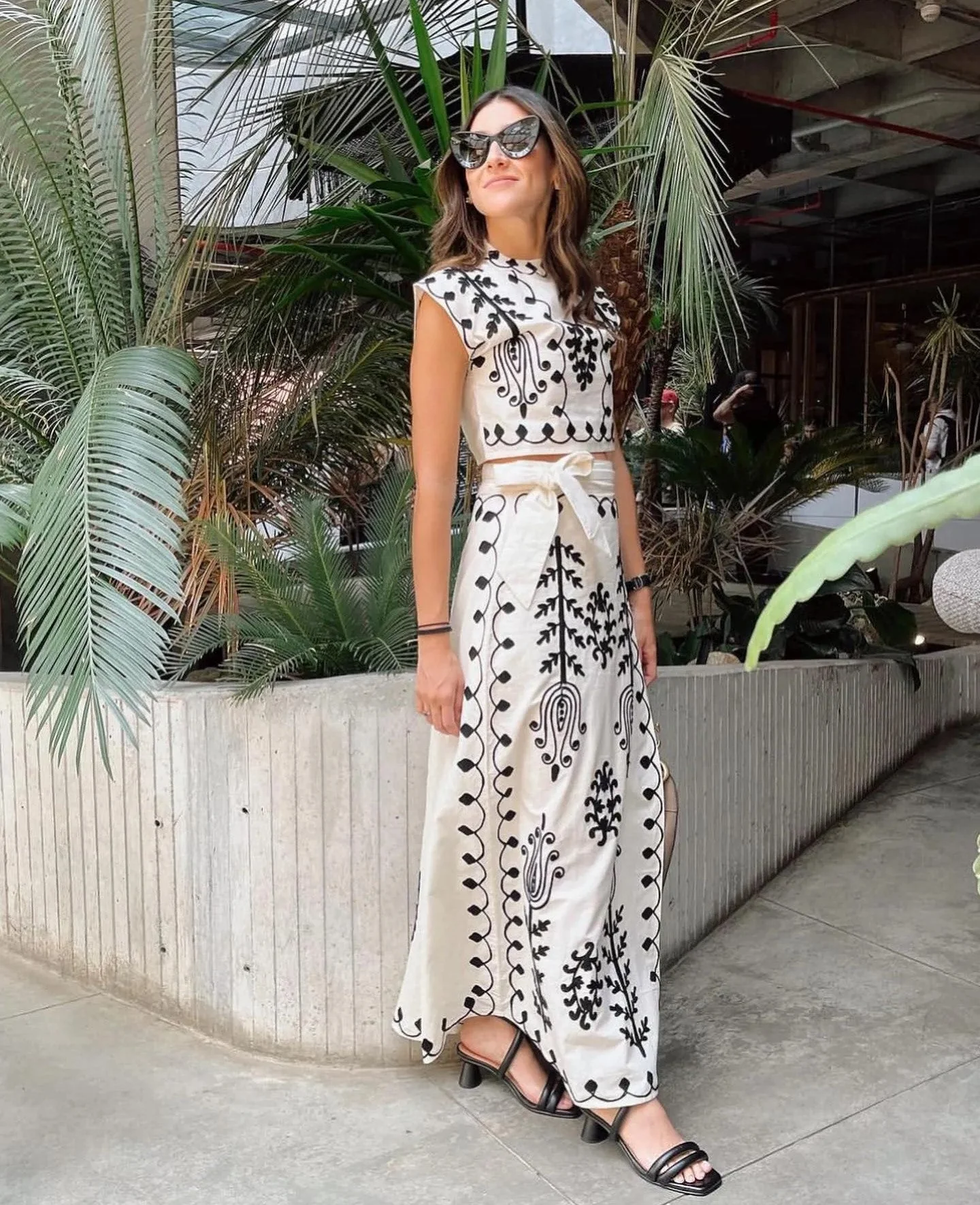 Cynthia | Stylish Printed Top and Skirt Set - Image 6