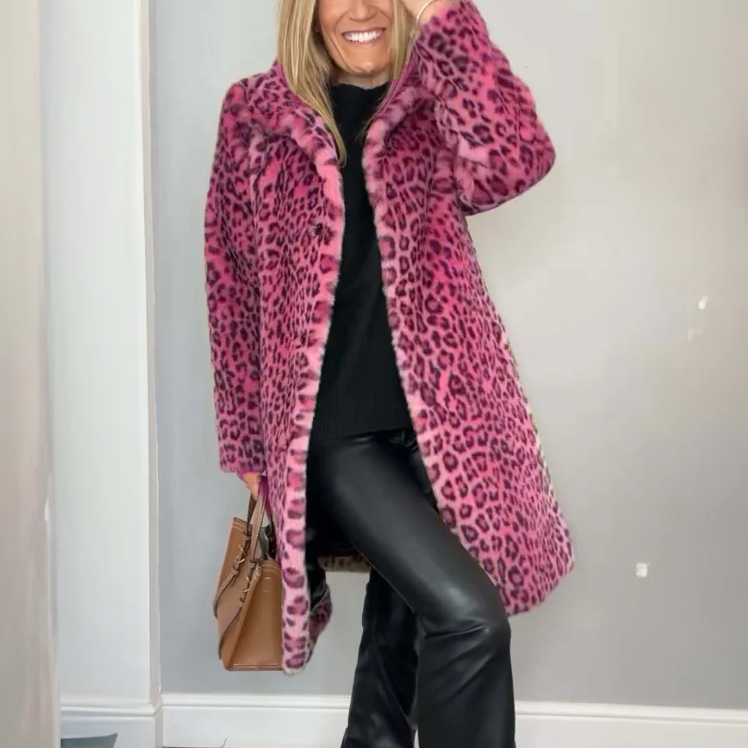 Dainna | Elegant Leopard Coat - Image 5