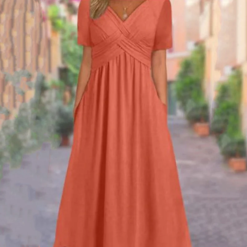 Deanna | Casual Charm V-Neck Dress - Image 5