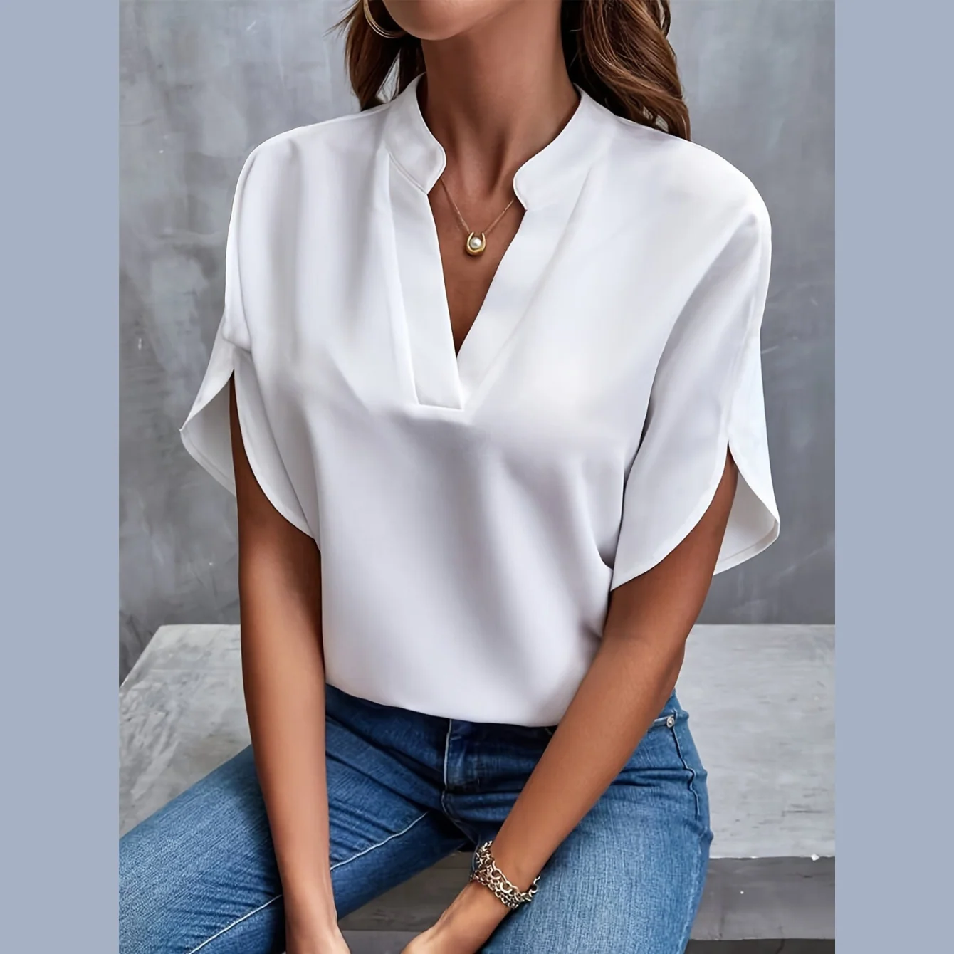 Emlyn | Chic Drape Blouse - Image 3