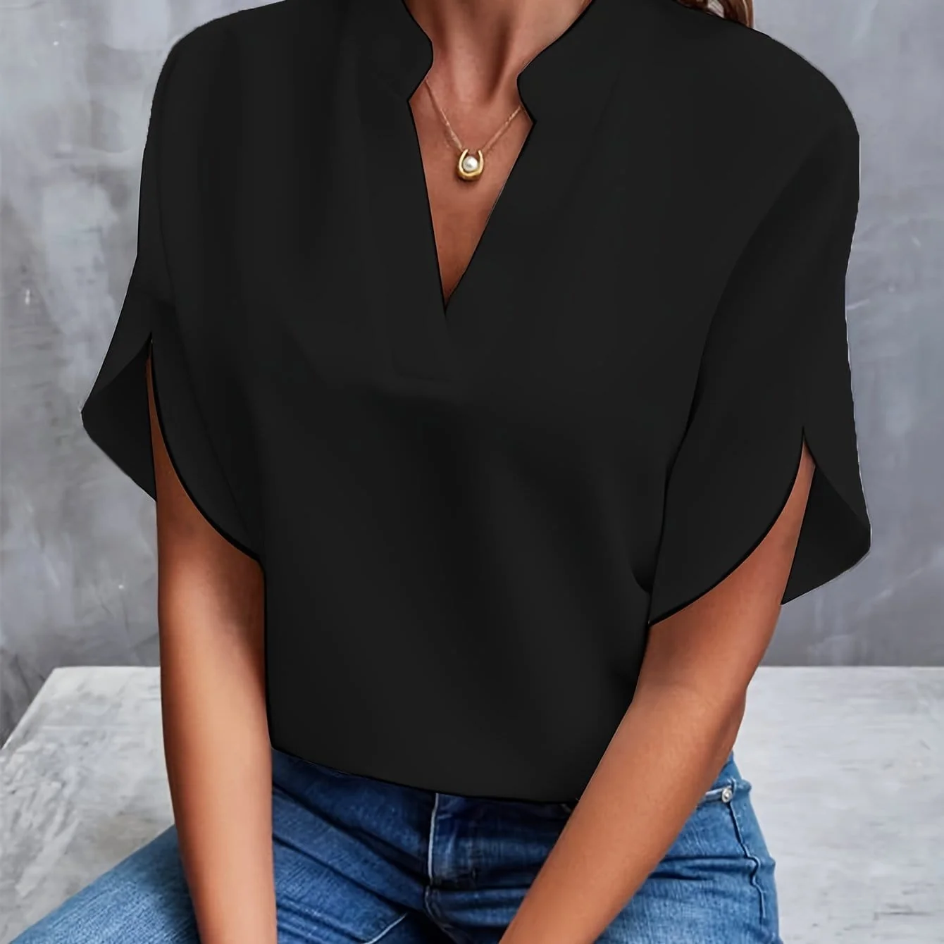 Emlyn | Chic Drape Blouse - Image 4