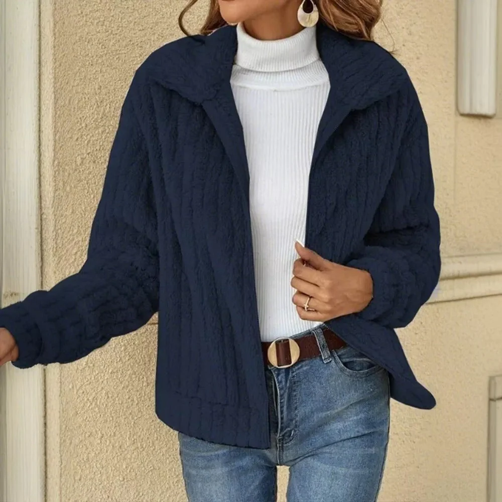 Evita | Cozy Fluffy Comfort Jacket - Image 3