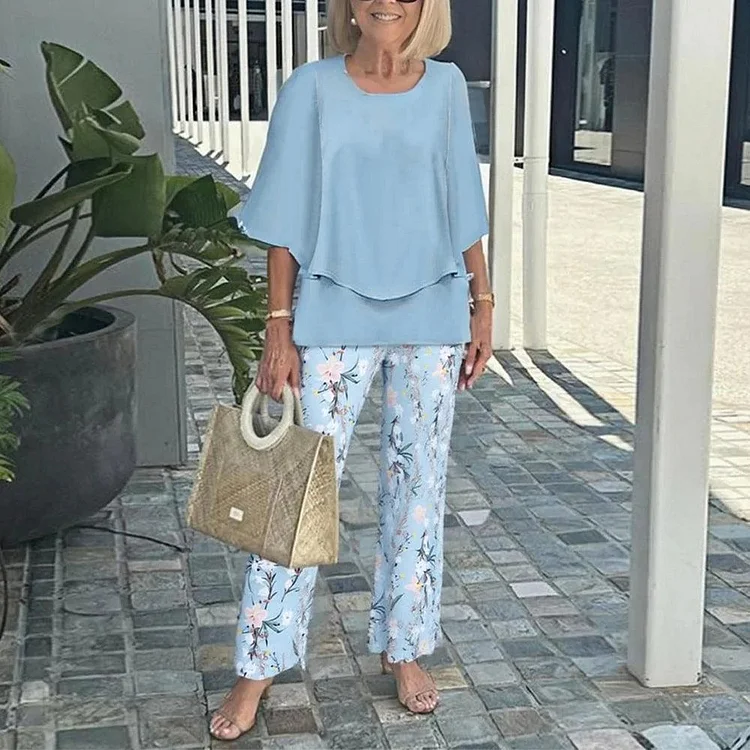 Genevieve | Stylish Trendy Print Two-Piece Set - Image 6
