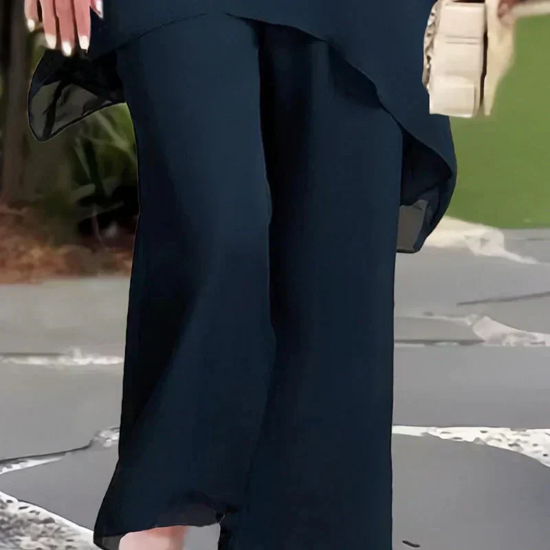 Herlene | Chic Irregular Top and Pants Set - Image 3
