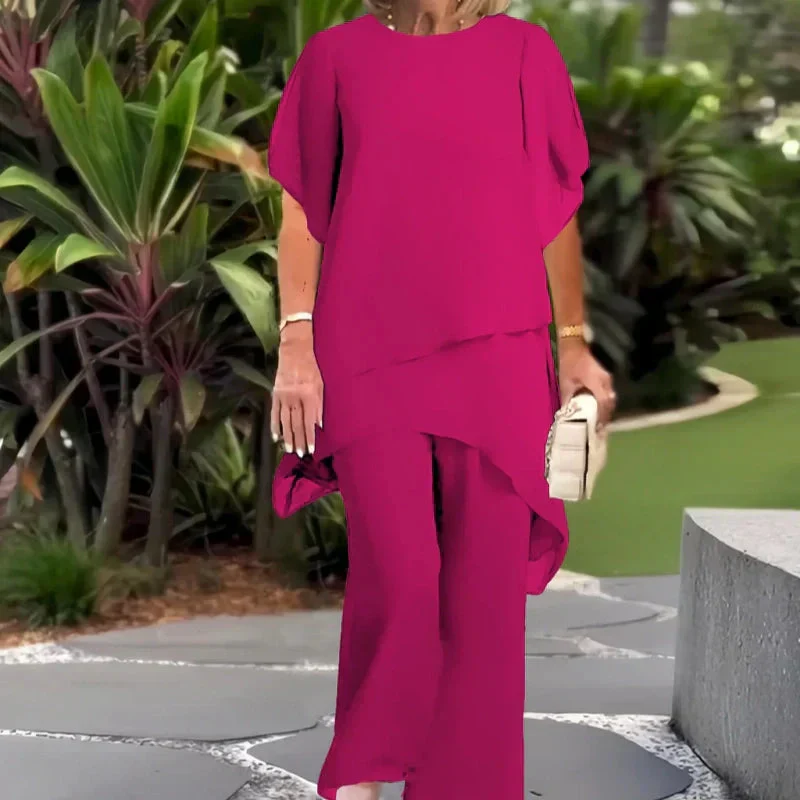 Herlene | Chic Irregular Top and Pants Set - Image 4