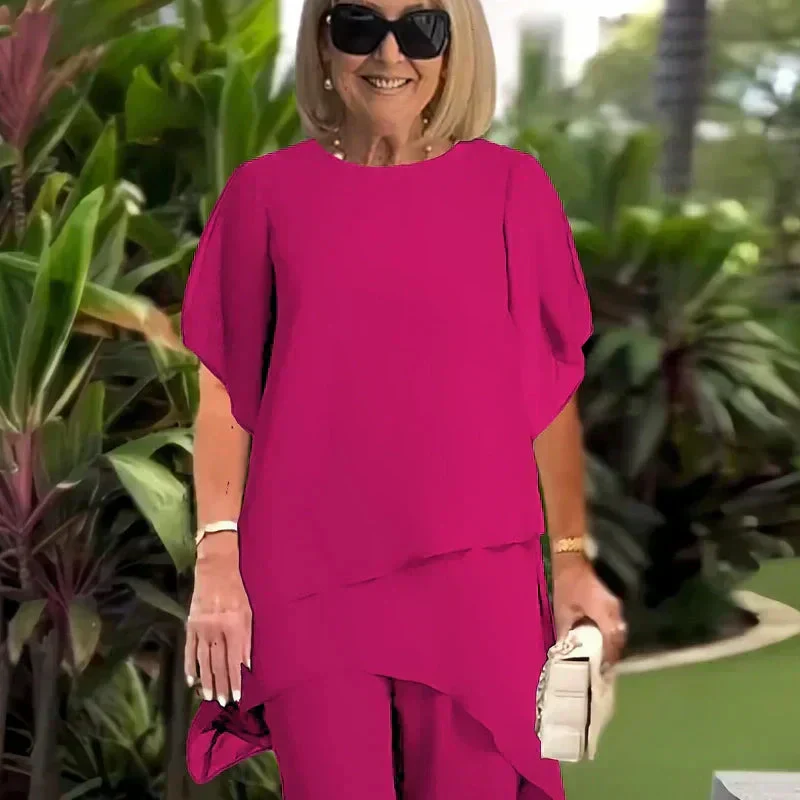 Herlene | Chic Irregular Top and Pants Set - Image 5