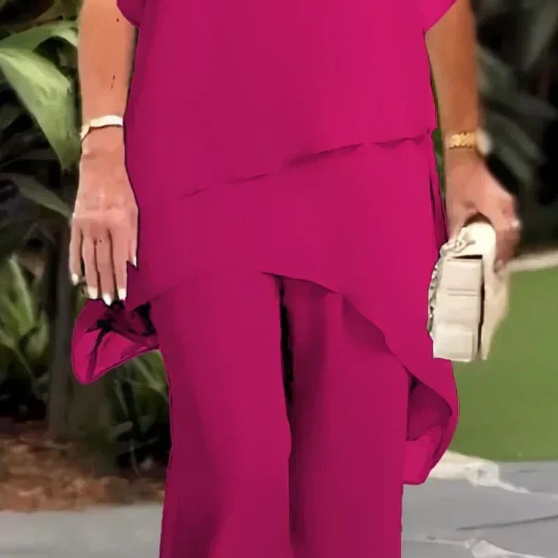 Herlene | Chic Irregular Top and Pants Set - Image 7