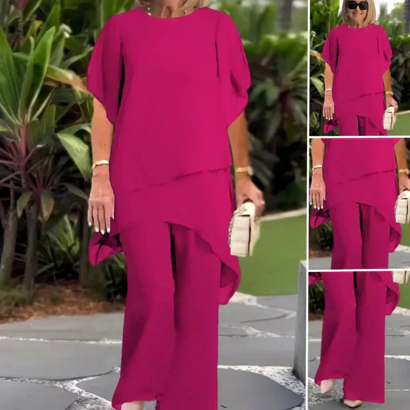 Herlene | Chic Irregular Top and Pants Set - Image 8