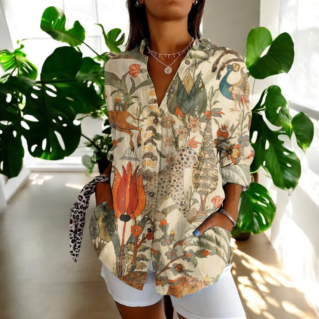 Irene | Stylish Floral Blouse - Image 3
