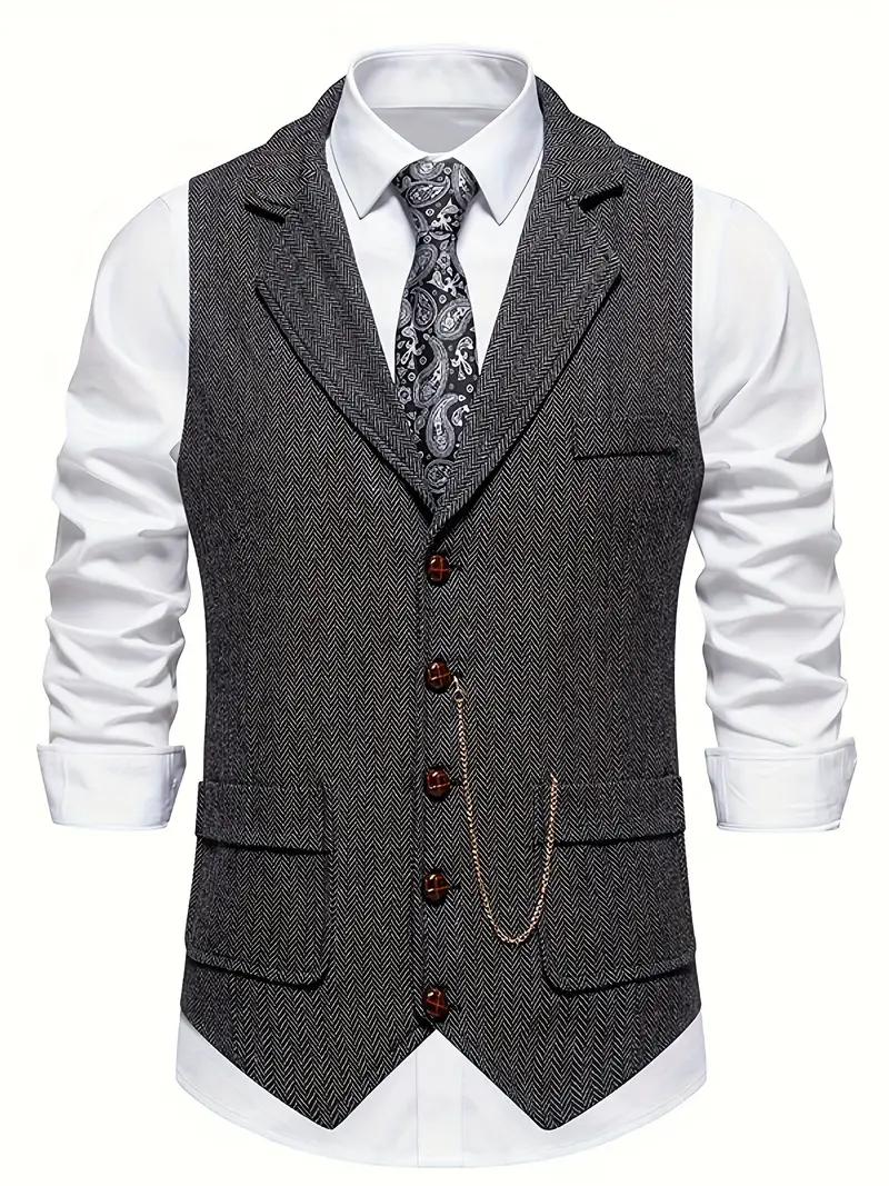 Leonard | Tailored Lapel Waistcoat - Image 3