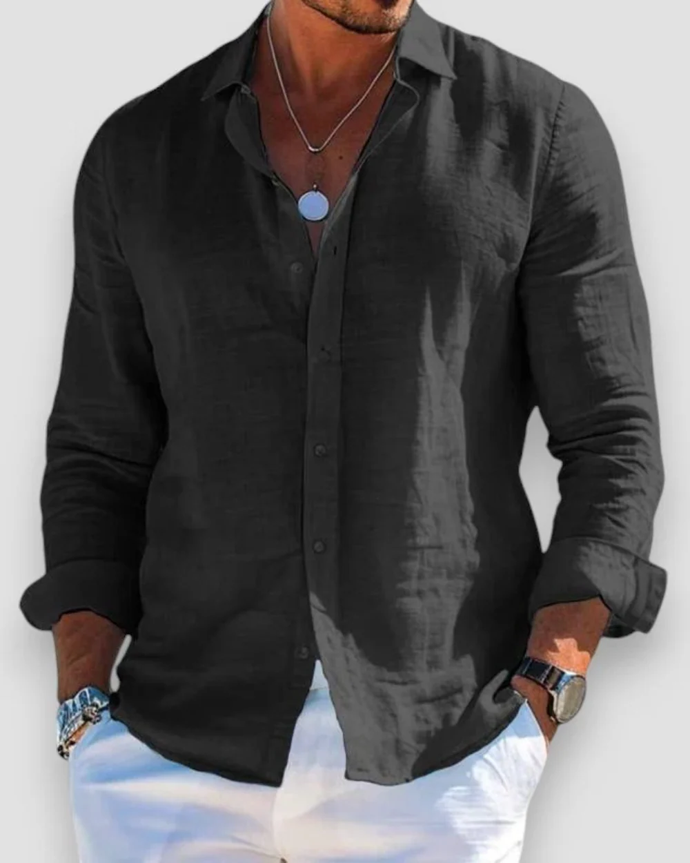 Luke | Relaxed Fit Summer Shirt - Image 4