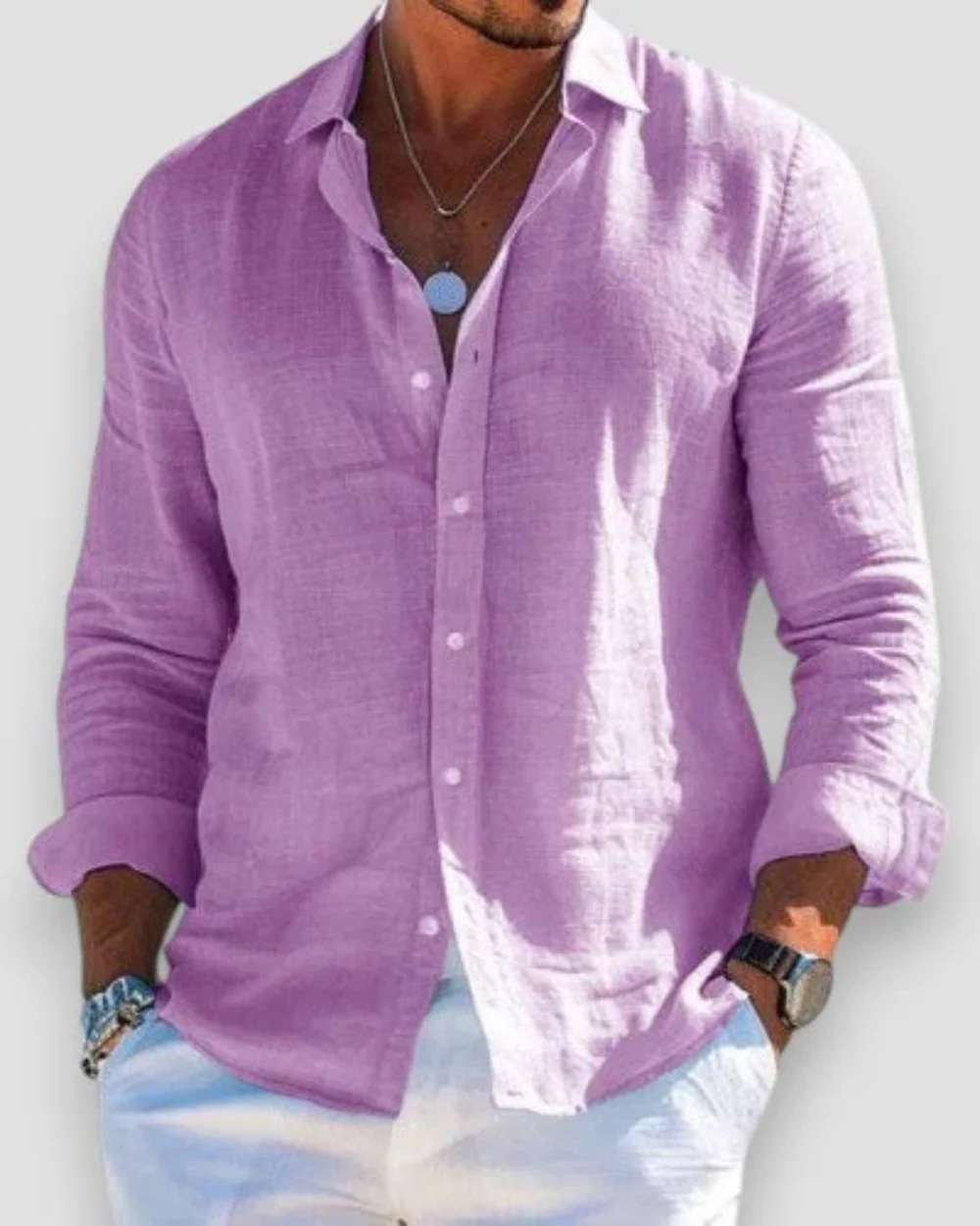 Luke | Relaxed Fit Summer Shirt - Image 5
