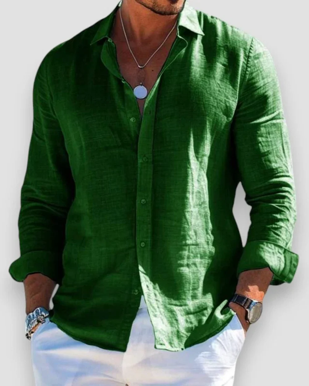 Luke | Relaxed Fit Summer Shirt - Image 7