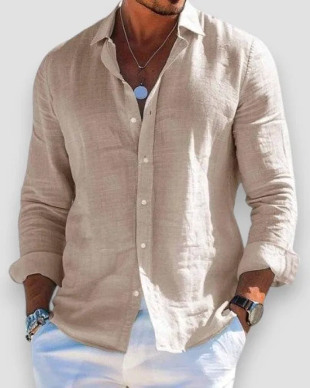 Luke | Relaxed Fit Summer Shirt - Image 8