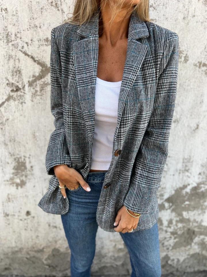 Lynette | Classic Checked Blazer - Image 4