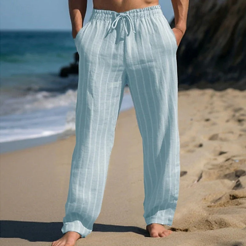Mathias | Casual Elegance Striped Pants - Image 4