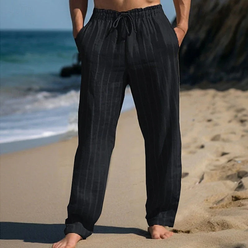Mathias | Casual Elegance Striped Pants - Image 5