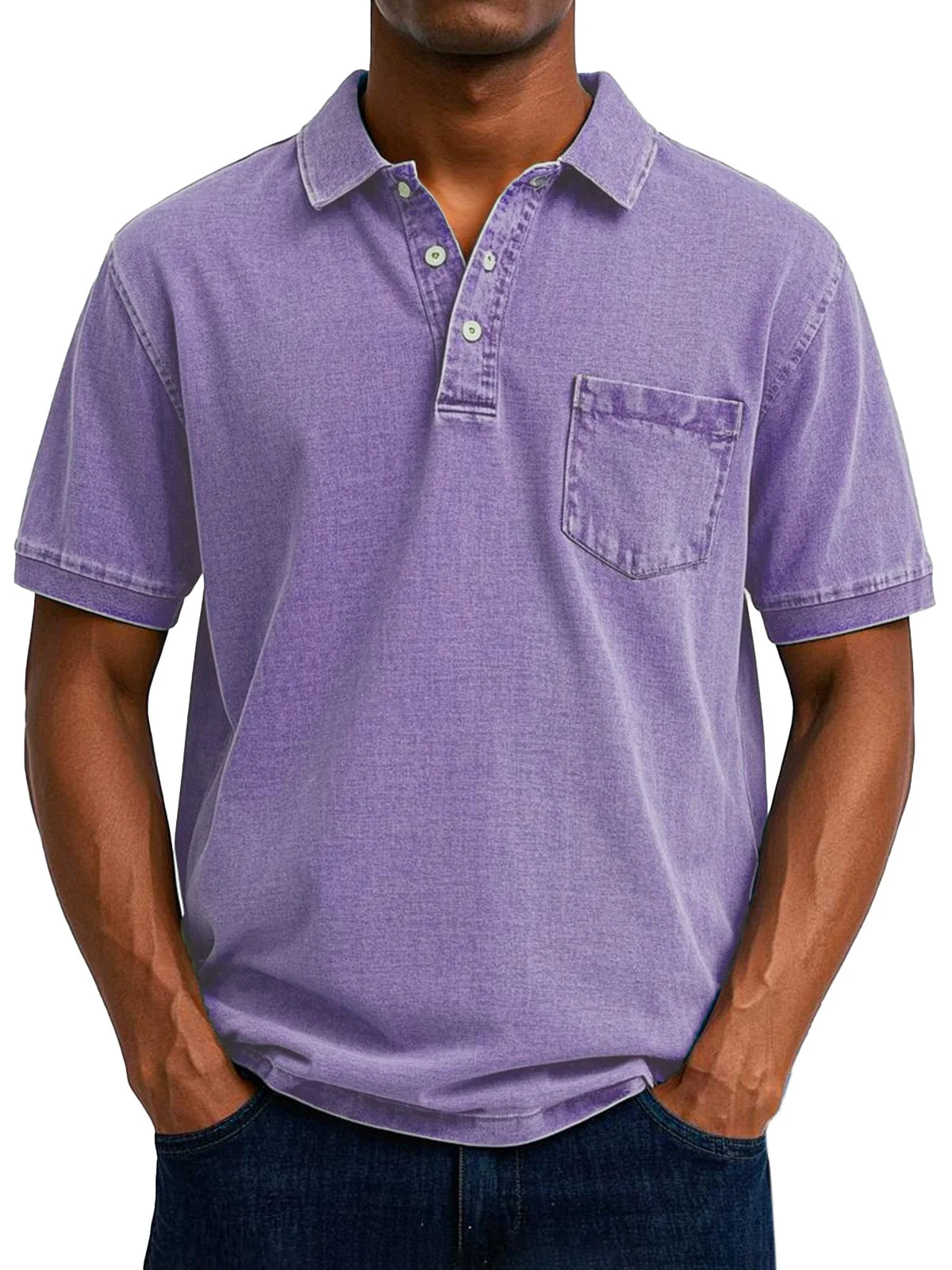 Max | Relaxed Vintage Style Polo Shirt - Image 10