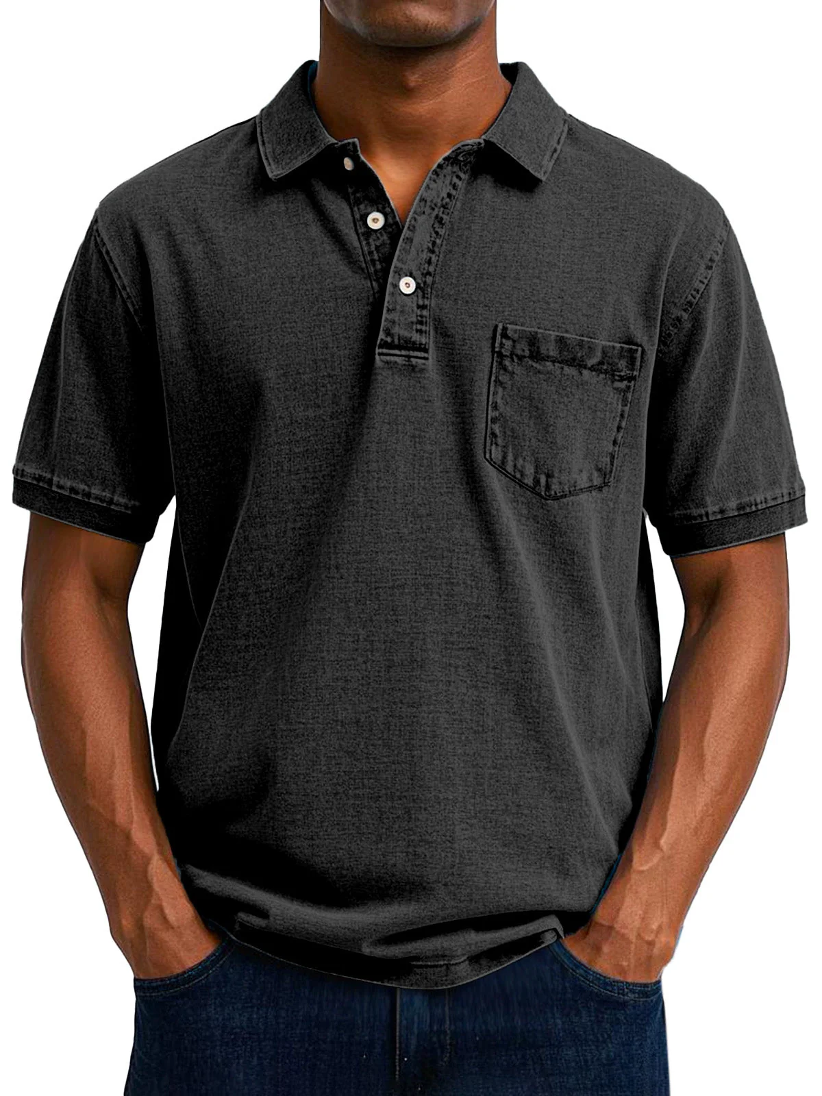 Max | Relaxed Vintage Style Polo Shirt - Image 4