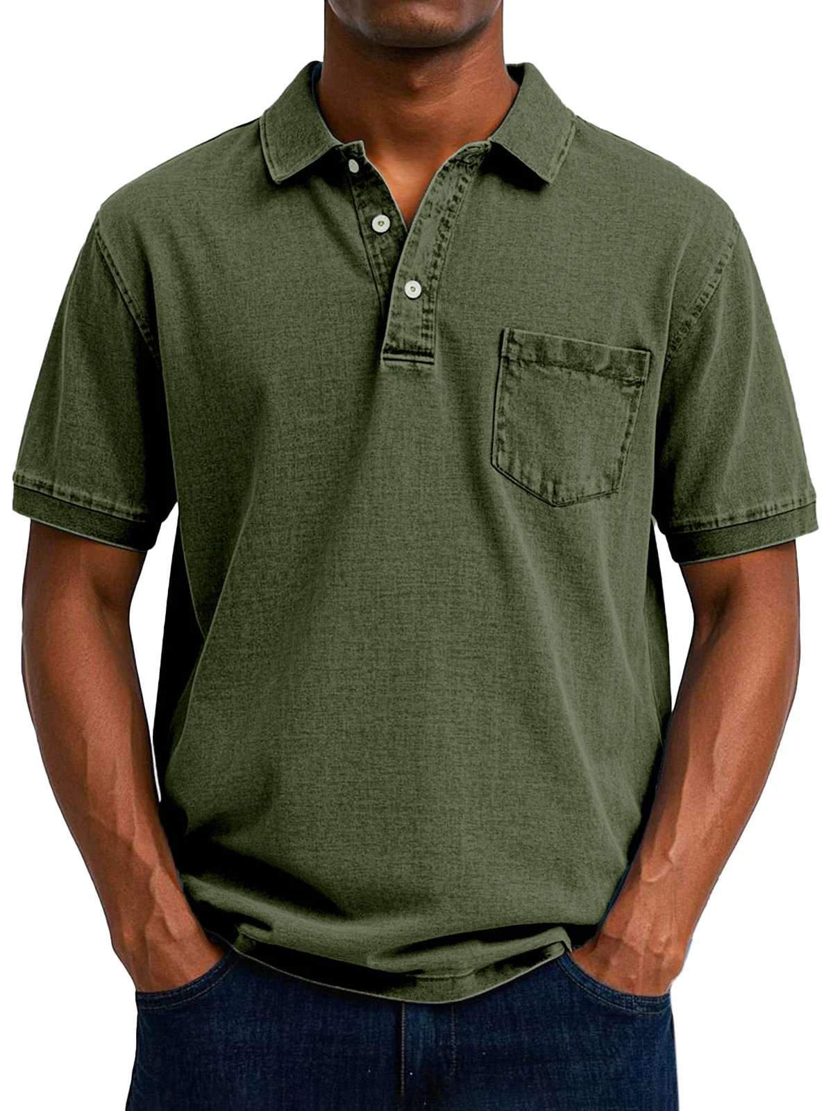 Max | Relaxed Vintage Style Polo Shirt - Image 6