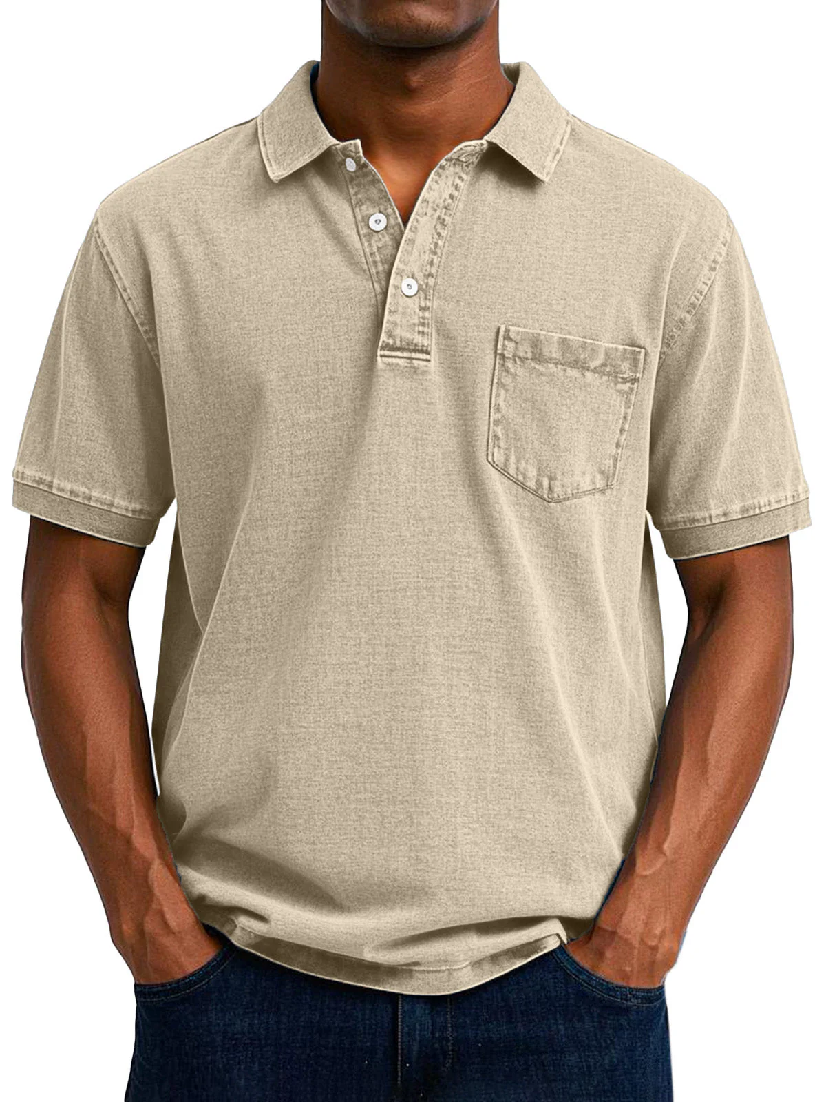Max | Relaxed Vintage Style Polo Shirt - Image 7