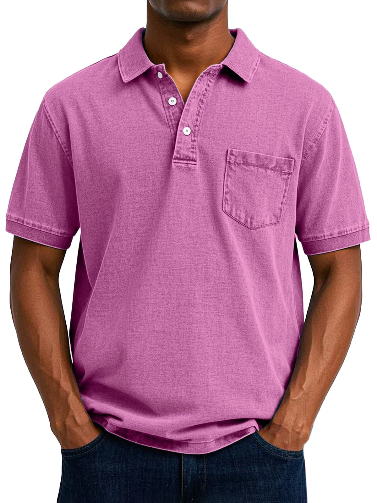 Max | Relaxed Vintage Style Polo Shirt - Image 8