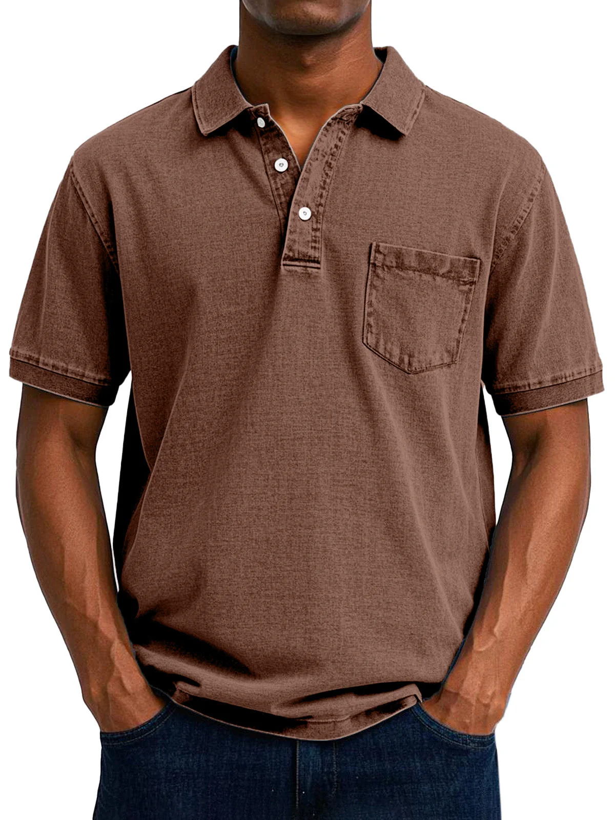 Max | Relaxed Vintage Style Polo Shirt - Image 9