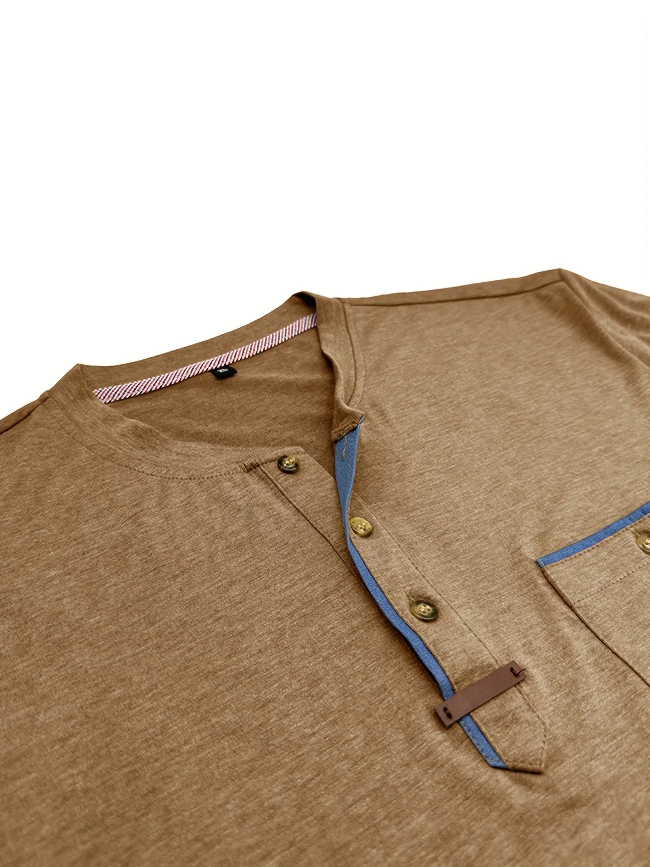 Slade | Classic Round Neck Pocket Shirt - Image 12