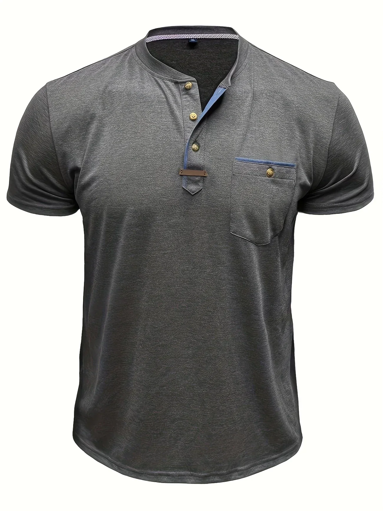 Slade | Classic Round Neck Pocket Shirt - Image 14