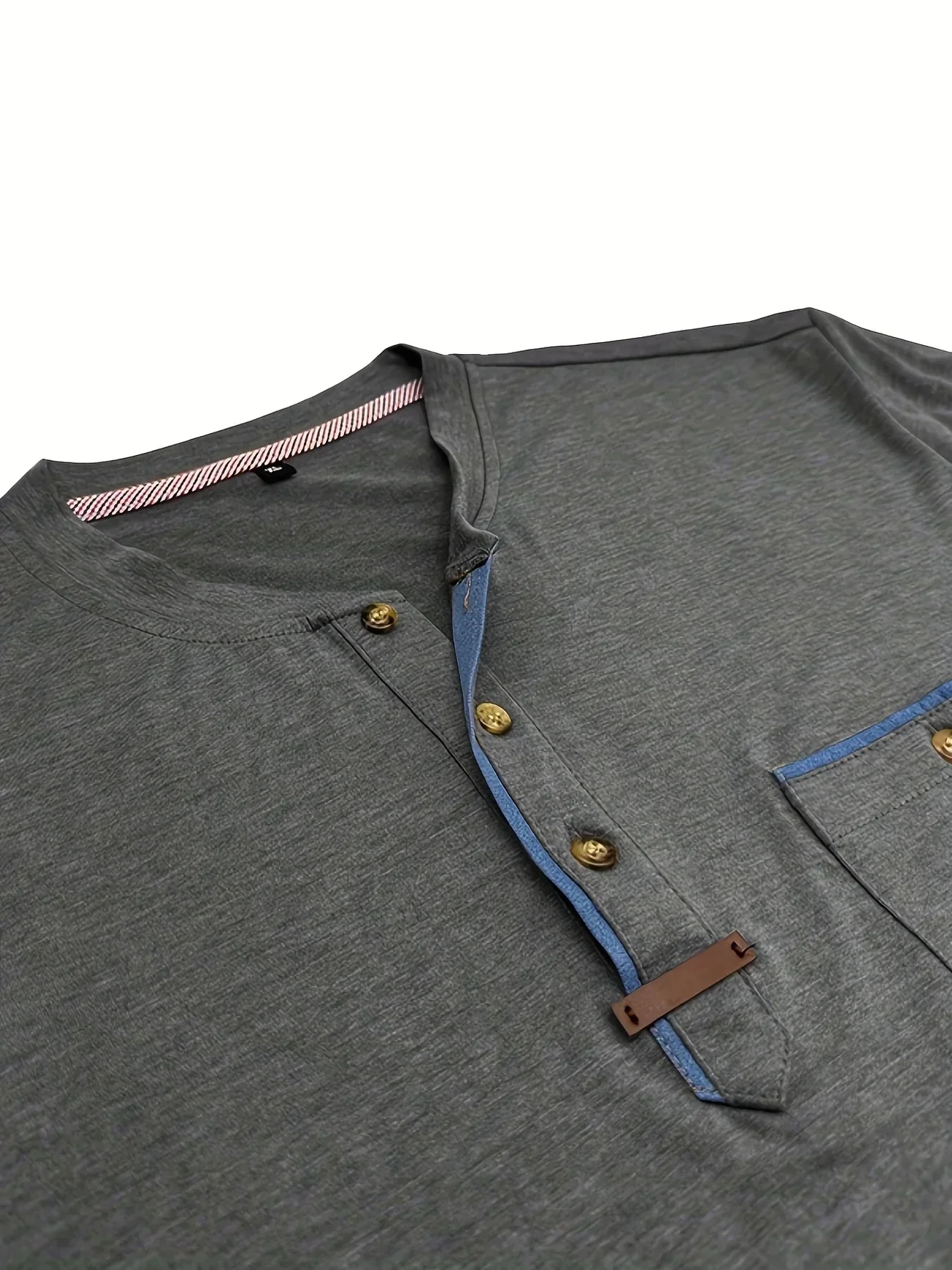 Slade | Classic Round Neck Pocket Shirt - Image 17