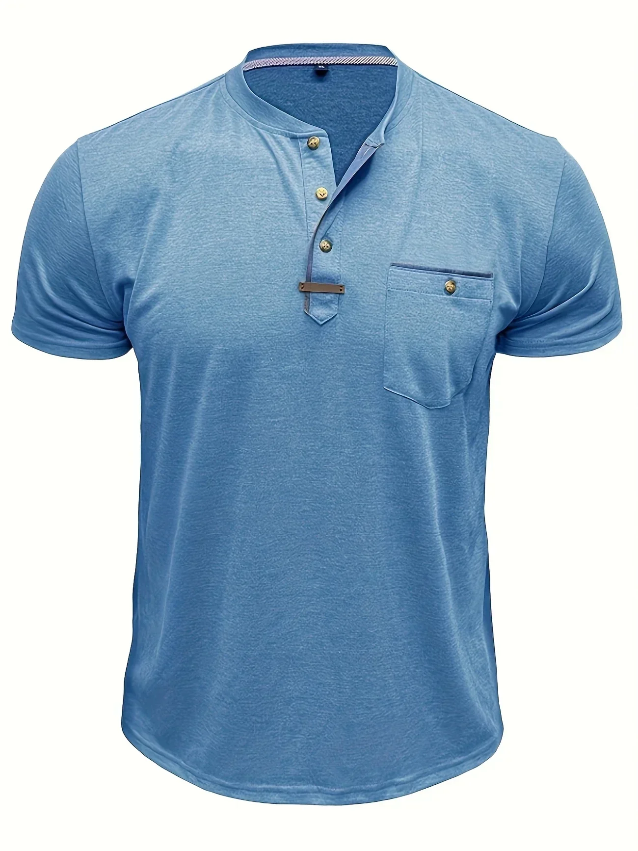 Slade | Classic Round Neck Pocket Shirt - Image 22