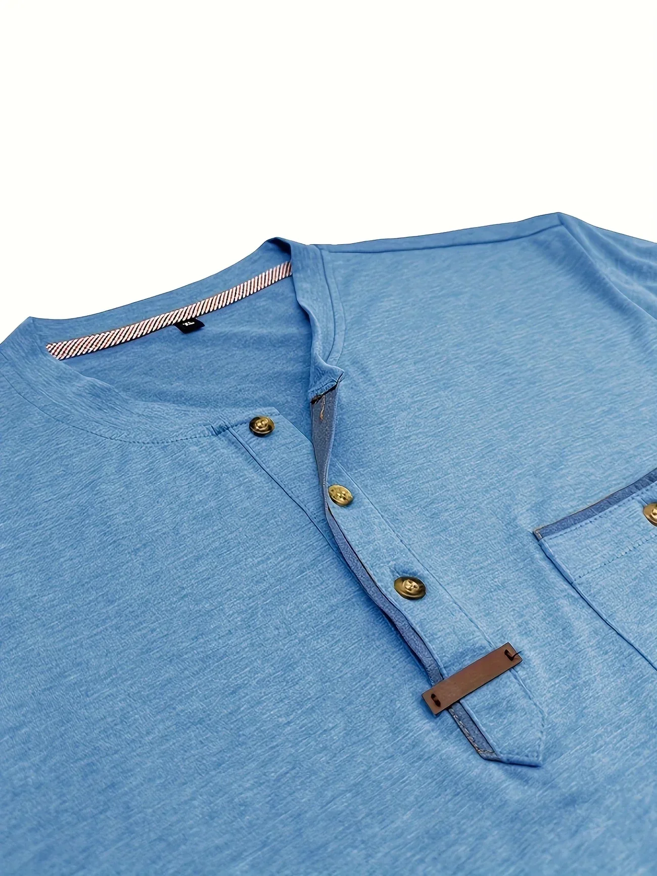 Slade | Classic Round Neck Pocket Shirt - Image 25