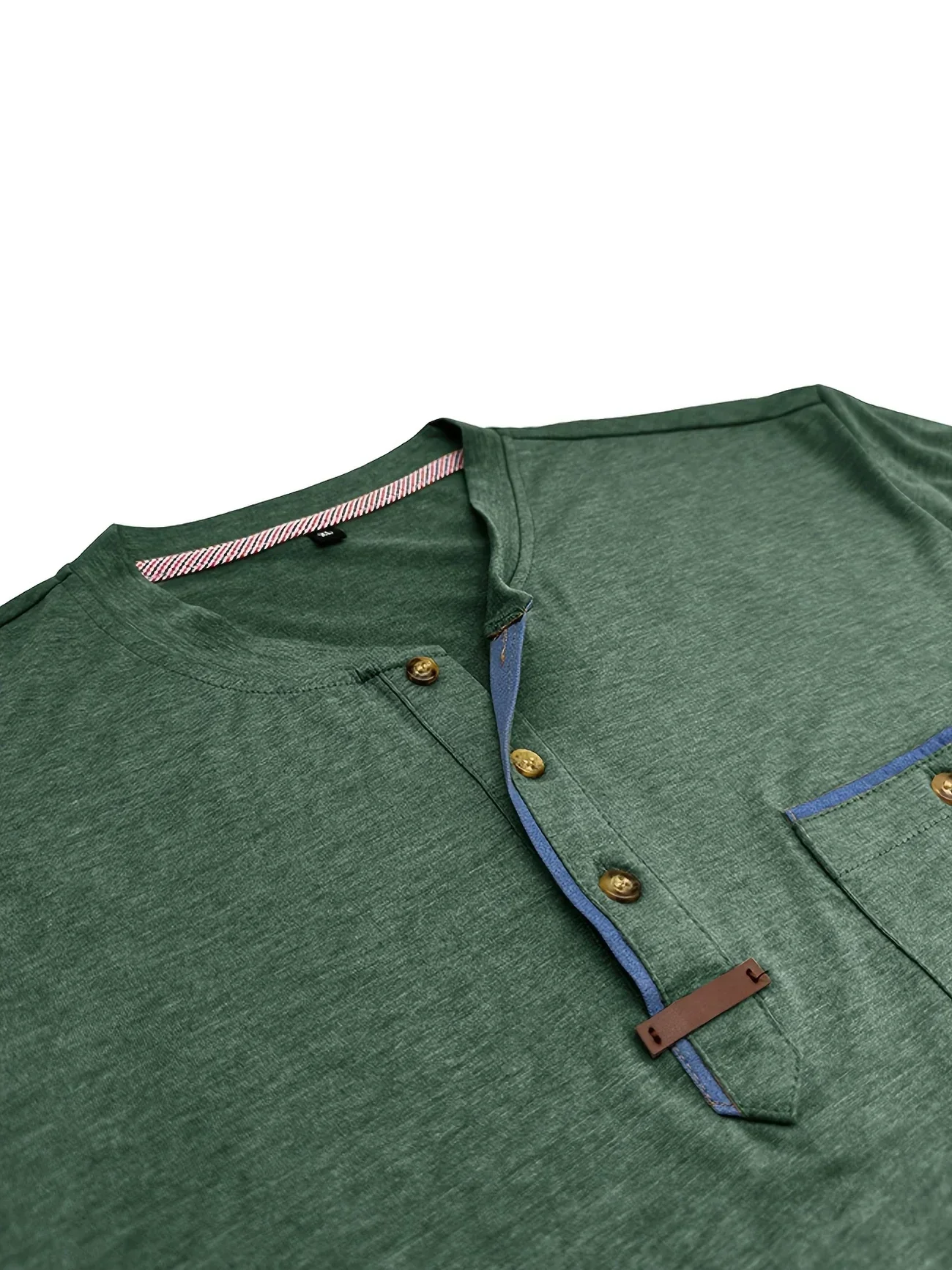 Slade | Classic Round Neck Pocket Shirt - Image 29
