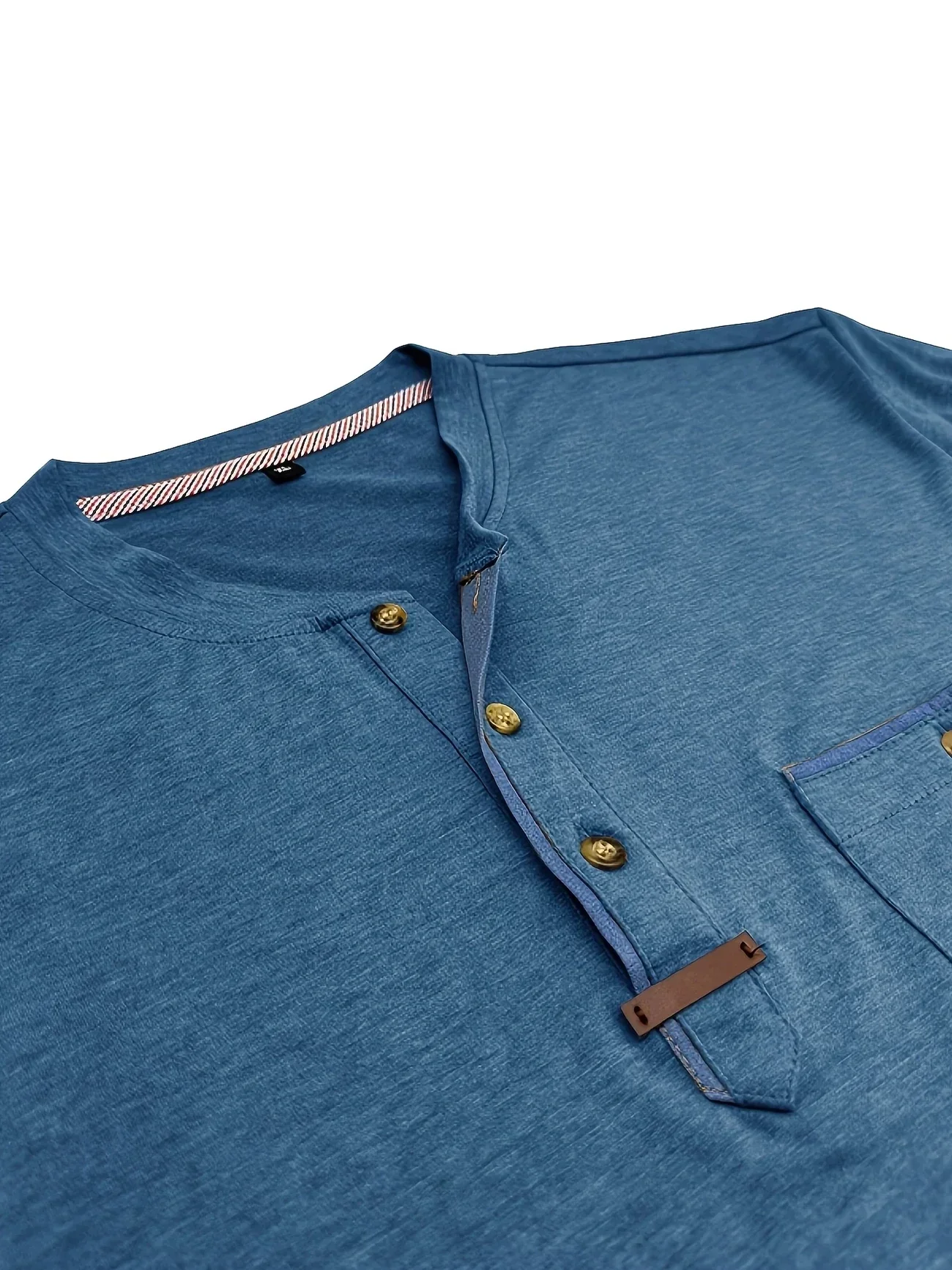 Slade | Classic Round Neck Pocket Shirt - Image 33