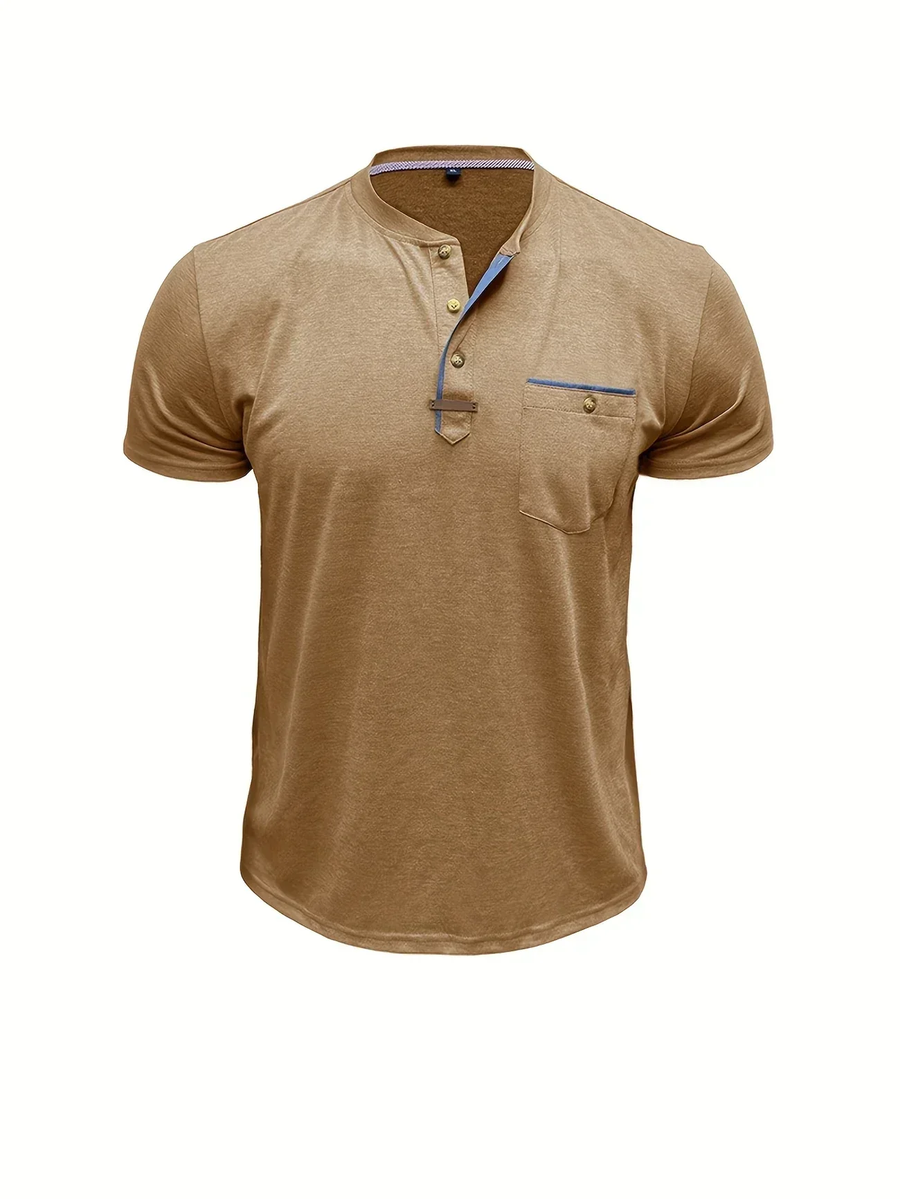 Slade | Classic Round Neck Pocket Shirt - Image 9