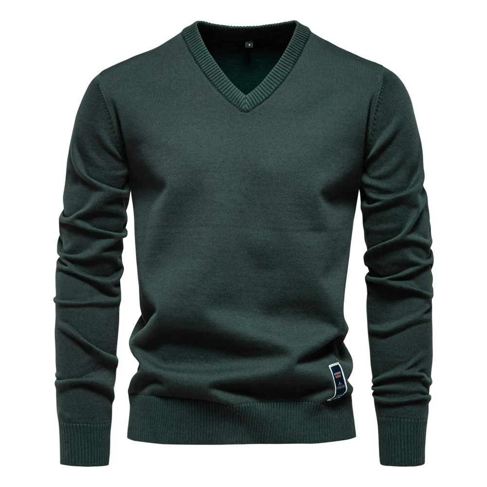 Trystan | Simple Classic V-Neck Sweater - Image 3