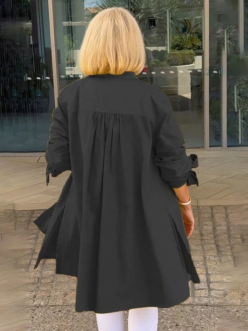 Venetia | Chic Tie-Sleeve Button Shirt - Image 12